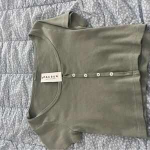 brandy melville green shirt